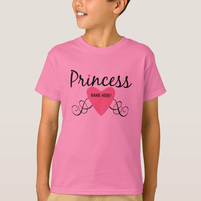 Camiseta Adicione sua princesa conhecida T-shirt (Frente)