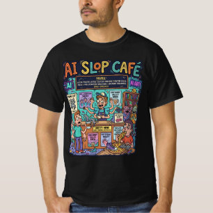 Camiseta Adições do Café de Lixo de IA