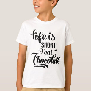 Camiseta Adicto ao Chocolate Engraçado Barra de Chocolate