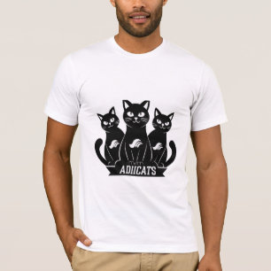 Camiseta Adiicats Black Cat T-Shirt em 2024 3 Black Cat