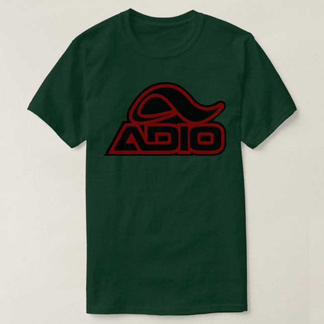 Camiseta Adio Skateboard Red (Frente do Design)