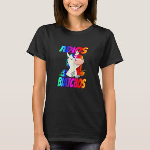 Camiseta Adiós Mulheres Biatchos  Unicórnio do Dedo do Meio