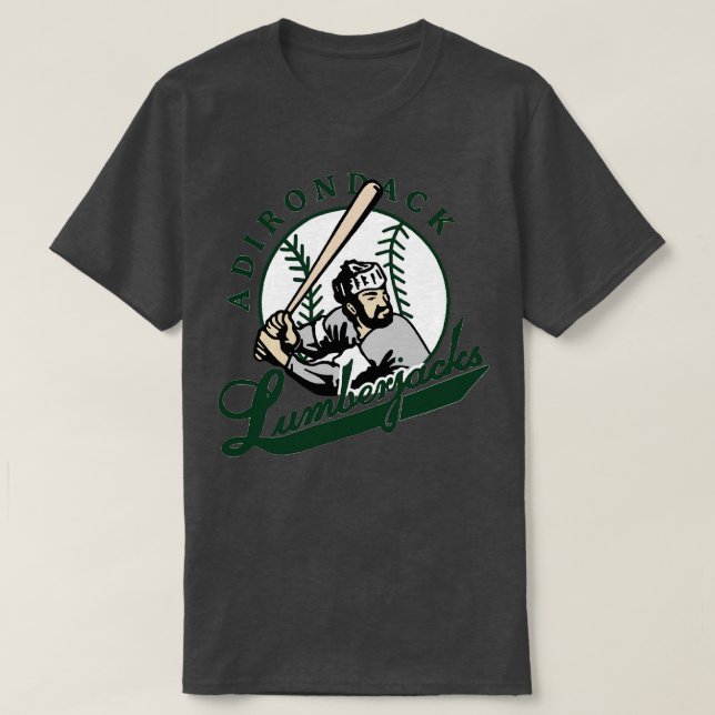 Camiseta Adirondack Lumberjacks Baseball (Frente do Design)