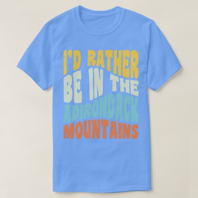 Camiseta Adirondack Montes NY Id Preferencialmente No Adiro (Frente do Design)
