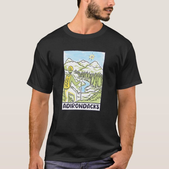 Camiseta Adirondack Mountain Escalando Ad (Frente)