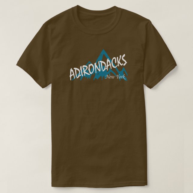 Camiseta Adirondacks Montanhas de Nova York (Frente do Design)