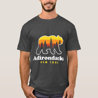 Camiseta Adirondacks NY Bear Woods New York