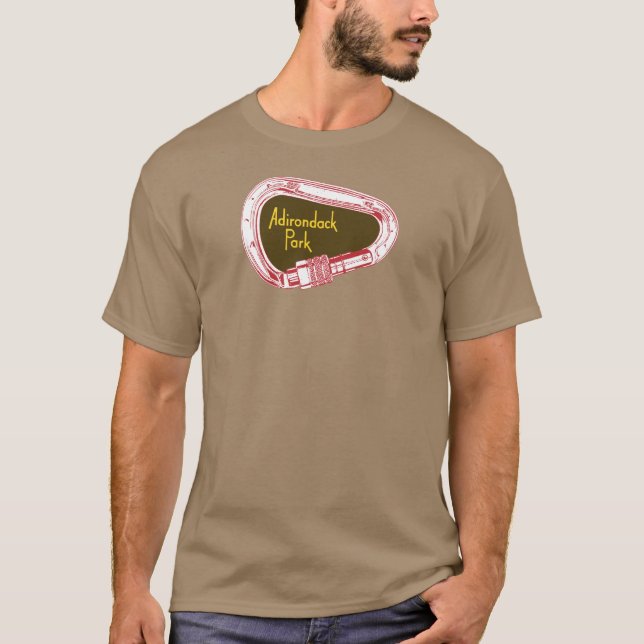 Camiseta Adirondacks Subindo Carabiner (Frente)