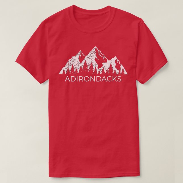 Camiseta    AdirondacksCool Adirondacks Nova York Mountain  (Frente do Design)