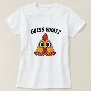 Camiseta Adivinha, Bumbum De Frango Engraçado Camisa-T