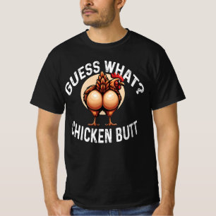 Camiseta Adivinha O Que? Bumbum de frango! - Aves de Capoei