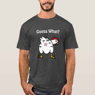 Camiseta Adivinha O Que? Bumbum De Galinha Engraçado Humor