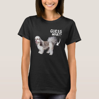 Camiseta Adivinha O Que Bumbum Shih Tzu! Cachorro Engraçado