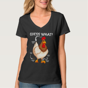 Camiseta Adivinha O Quê Fazenda de Bunda de Galinha Mãe Sar