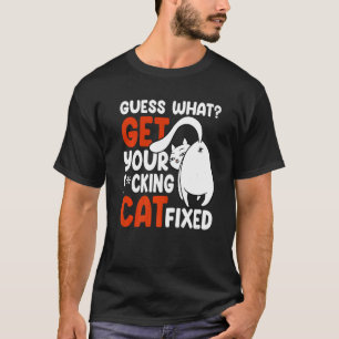 Camiseta Adivinha O Que Obtém O Seu Gato De Salvamento De G