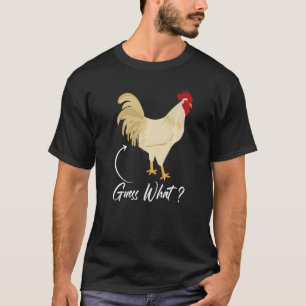 Camiseta Adivinha Por Que Fazendeiro de Frango Bunda de Fra
