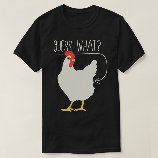 Camiseta Adivinha qual bumbum de frango 1 (Frente do Design)