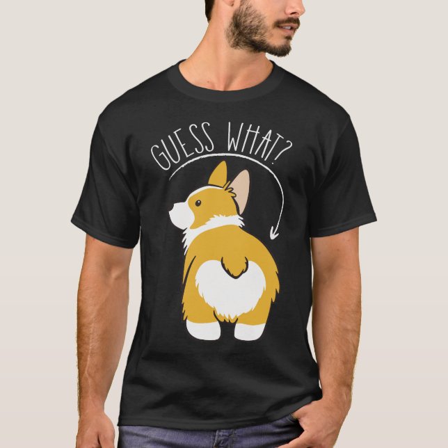 Camiseta Adivinha Que Bumbum Corgi (Frente)
