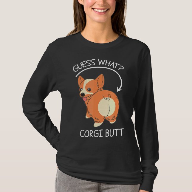 Camiseta Adivinha Que Bumbum Corgi (Frente)