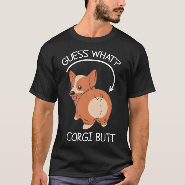 Camiseta Adivinha Que Bumbum Corgi (Frente)