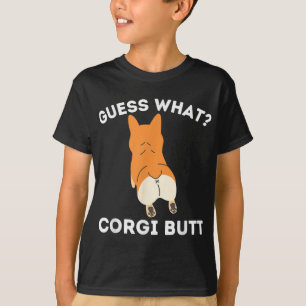 Camiseta Adivinha Que Bumbum De Corgi - Funny Welsh Corgi P