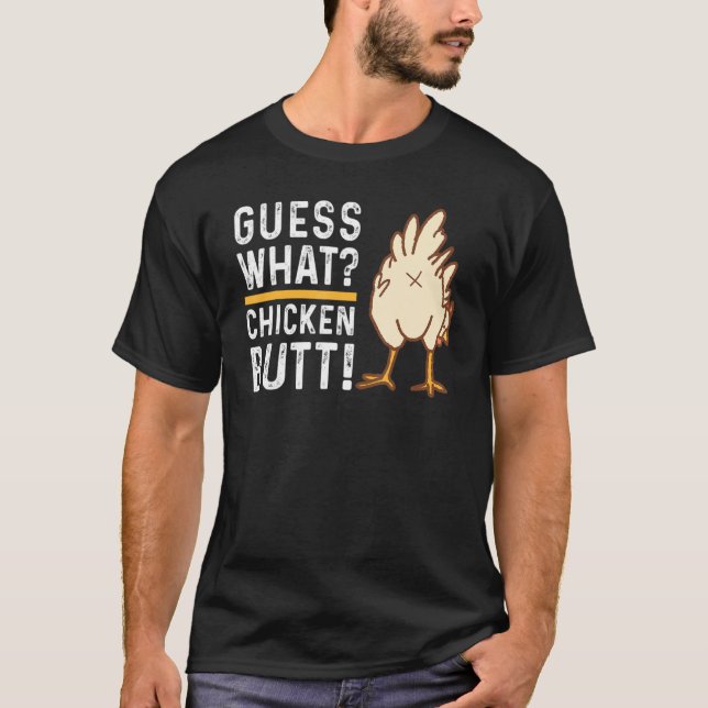 Camiseta Adivinha Que Bumbum De Frango, Amante de os animai (Frente)