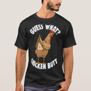 Camiseta Adivinha Que Bumbum De Frango As Mulheres Retro Ad