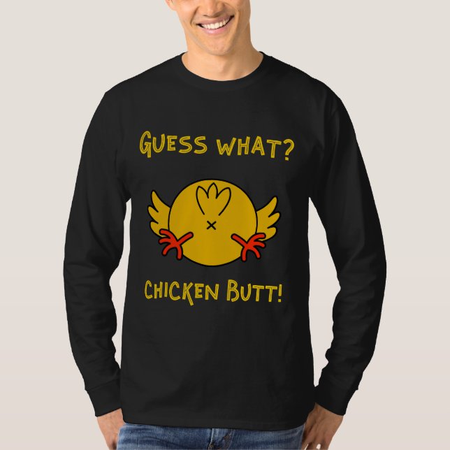 Camiseta Adivinha Que Bumbum De Frango Chicken Humor (Frente)
