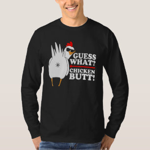 Camiseta Adivinha Que Bumbum De Frango! Engraçado