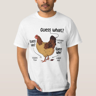 Camiseta Adivinha Que Bumbum De Frango, Engraçado Prato
