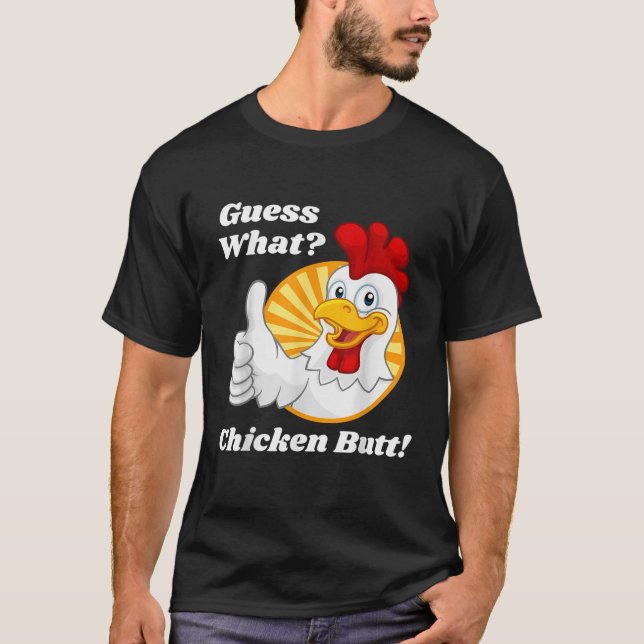 Camiseta Adivinha Que Bumbum De Frango Hilarious Clássica J (Frente)