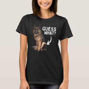 Camiseta Adivinha Que Bumbum German shepherd! Engraçado Cac