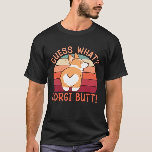 Camiseta Adivinha Que Bunda de Corgi! (Frente)