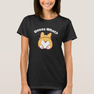 Camiseta Adivinha Que Humor De Bumbum De Corgi