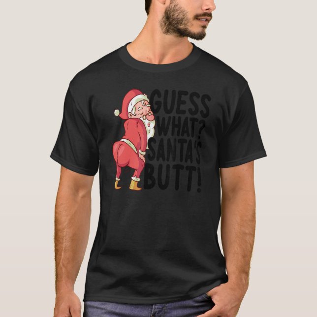 Camiseta Adivinha Que Papai noel Bumbum Natal Xmas (Frente)