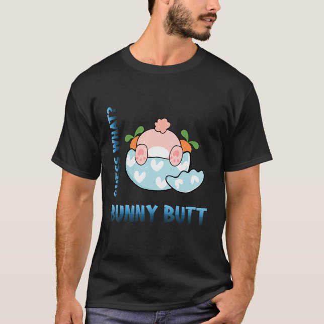 Camiseta Adivinha Que Piada Sarcástica Do Coelho Bumbum (Frente)
