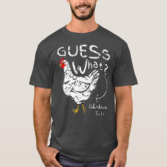 Camiseta Adivinha Que Vintagem De Galinha (Frente)