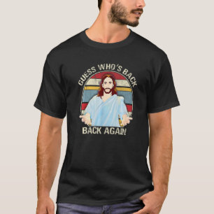 Camiseta Adivinha quem é o Felz pascoa de trás! Jesus Chris