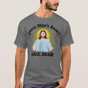 Camiseta Adivinha quem é o Felz pascoa de trás Jesus Christ