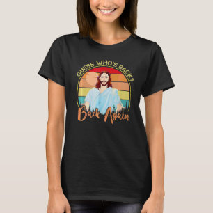 Camiseta Adivinha quem é o Felz pascoa de trás Jesus Christ