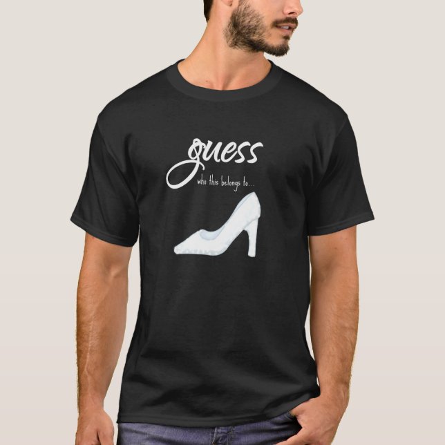 Camiseta Adivinha Quem Pertence À Princesa Cinderella Cinde (Frente)
