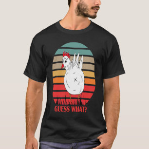 Camiseta Adivinhação Adorável Bunda de Frango Família única
