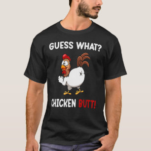 Camiseta Adivinhação Engraçada Bunda de Frango!