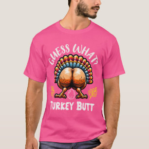 Camiseta Adivinhação engraçada de Ação de Graças Bunda de P