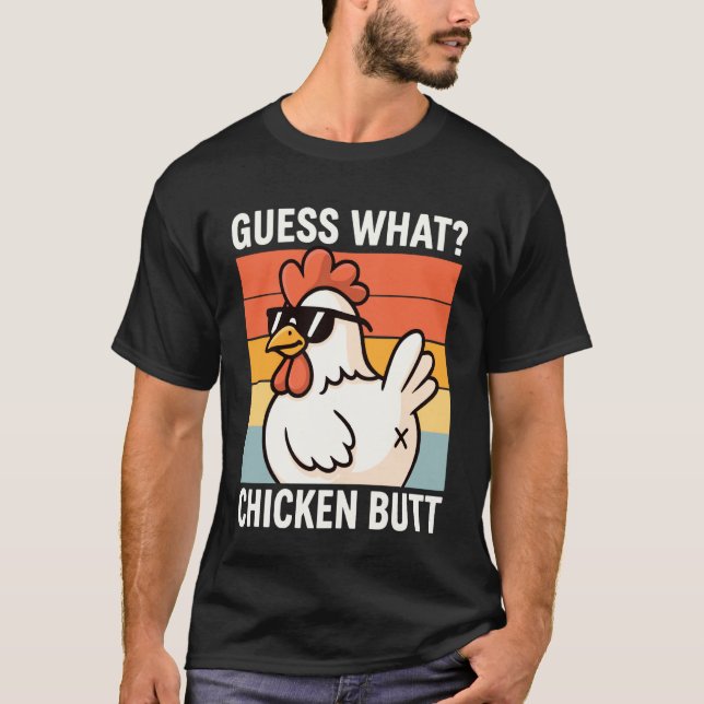 Camiseta Adivinhe O Que Bunda de Frango 2 (Frente)
