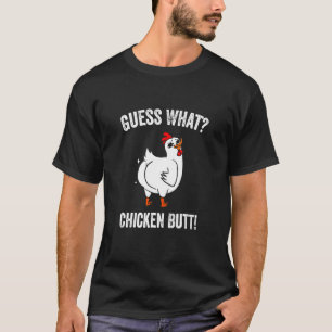 Camiseta Adivinhe o que bunda de frango Animal Bichos Fofos