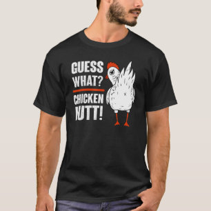 Camiseta Adivinhe o que bunda de frango Animal Bufões de fr