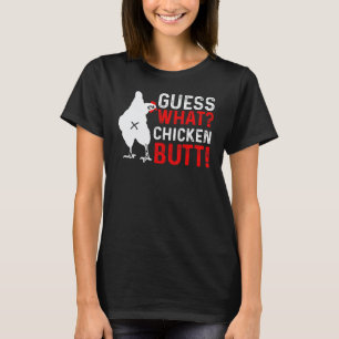 Camiseta Adivinhe o que bunda de frango Animal Bufs de fran