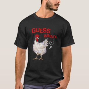 Camiseta Adivinhe O Que Bunda de Frango Fazendeiro de Frang