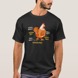 Camiseta Adivinhe O Que Bunda De Frango Frango Agricultor